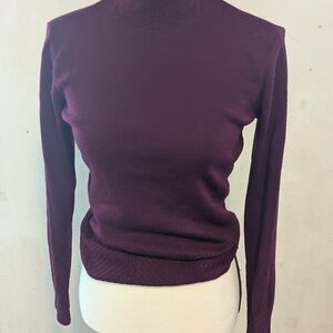 Dana Buchman Burgundy Knit Sweater